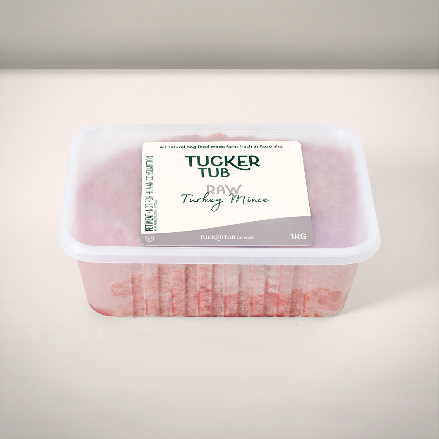 Fresh Raw Turkey Dog Food Tucker Tub